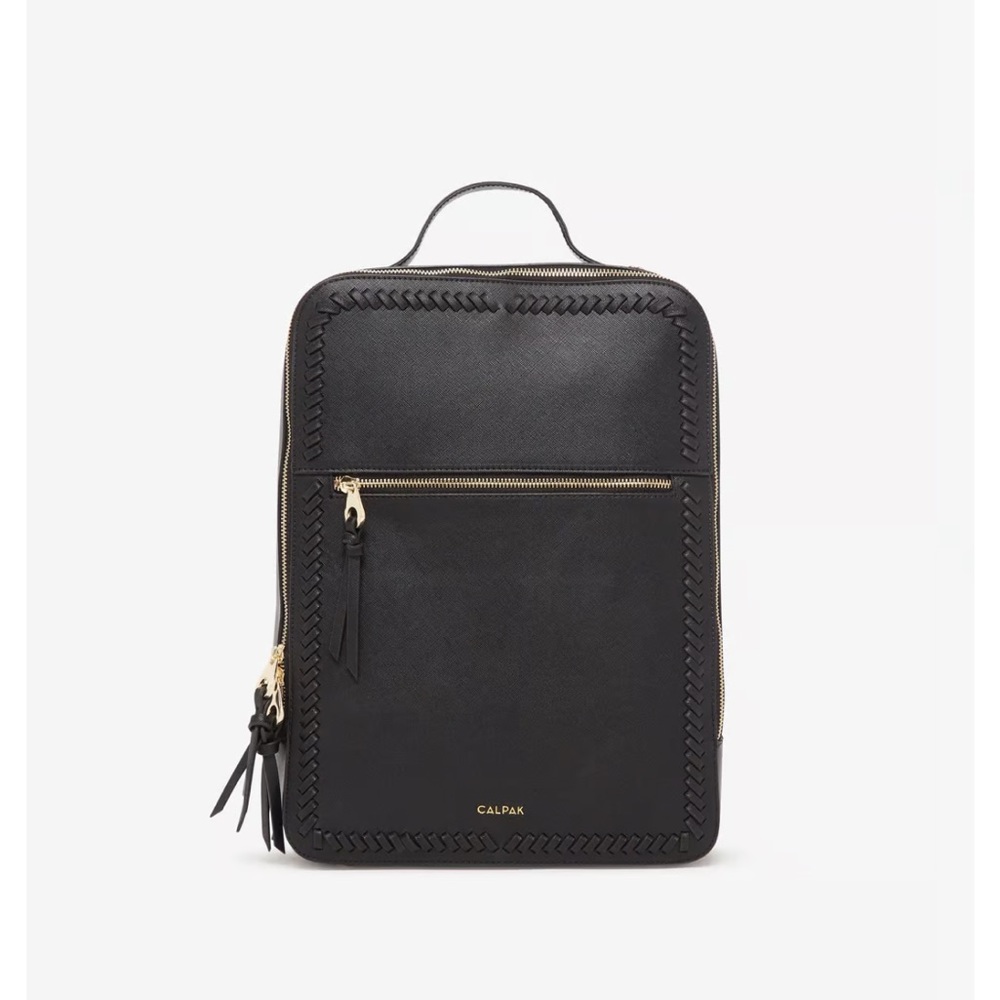 Calpak Leather Laptop Backpack